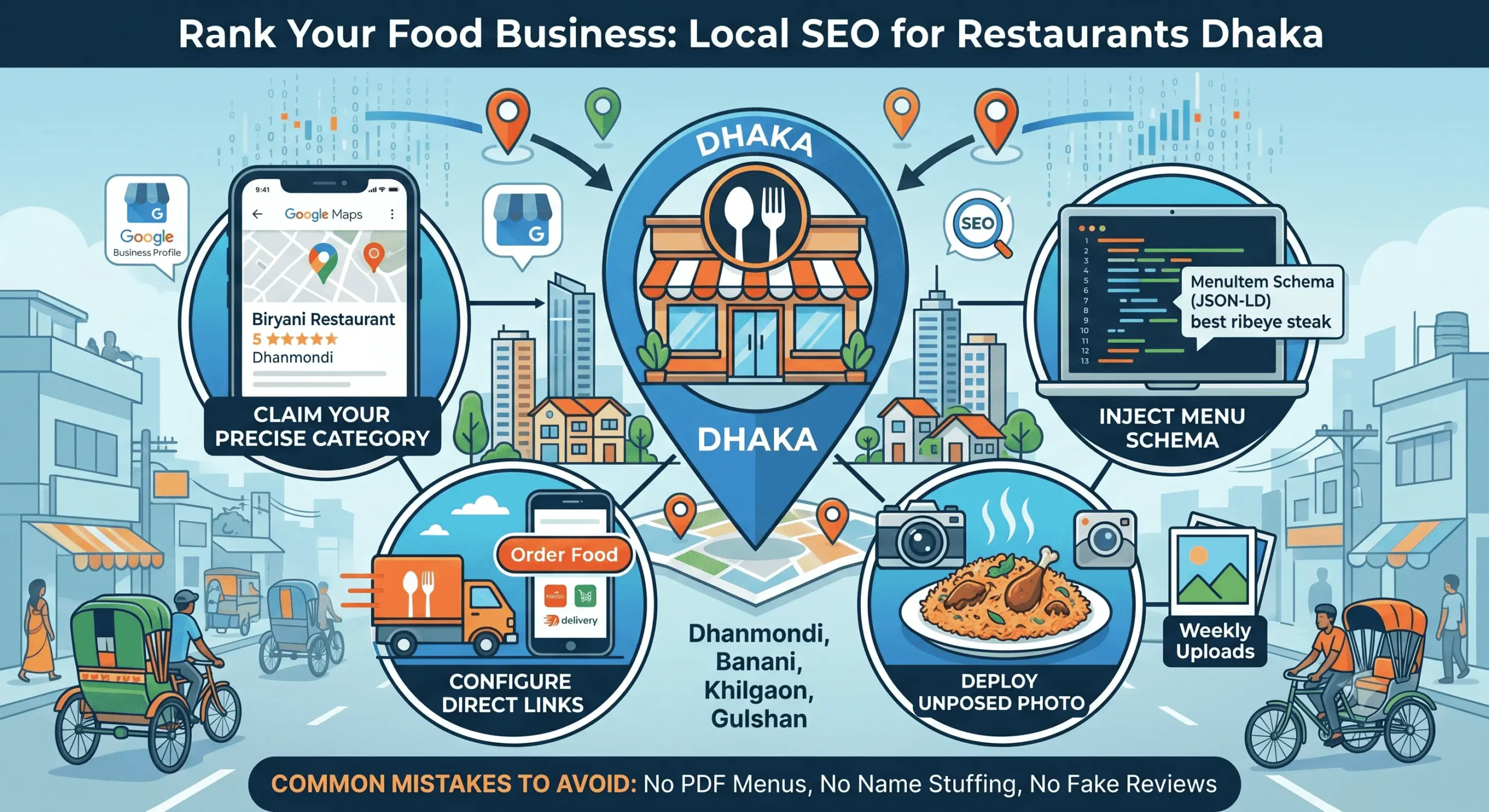 local SEO for restaurants Dhaka